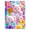 Manta de urso com estampa de desenho animado, feita sob medida, design impresso temático de anime DIY, adequada como manta de sofá para outono e inverno, e como manta de sofá