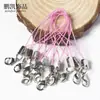Accesorios de Joyería DIY Personalizados Hebilla Cuadrada de Colores Hebilla de Langosta Colgante Accesorios de Cuerda para Teléfono Móvil Muñeca Muñeca Colgante Cuerda Venta al por Mayor