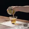 Rinyu Guisong Pintado à Mão Jardim de Pereiras Ganso Branco Pequeno Registro Três Talentos Gaiwan Conjunto de Chá Kung Fu Caseiro Chinês Tigela de Preparo de Chá Tigela de Chá de Respeito