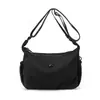 Bolso de hombro para mujer, color liso, casual, simple, bandolera texturizada, gran capacidad, adecuado para viajes al aire libre y desplazamientos, bolso de mujer transfronterizo