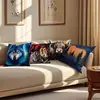 Cojín con Estampado de Animales Nórdicos Cojín de Mesita de Noche para Dormitorio Cojín Decorativo para Mirador Funda de Cojín para Sofá Venta al por Mayor Transfronteriza