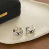 Pendientes de Gota de Agua de Oro Real Chapado en Cobre con Diseño de Nicho, Lujo Discreto, Sensación de Alta Gama, Pendientes de Aro Francés Sencillos de Disco Espiral