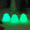 Navidad Transfronterizo Luminoso Pequeño Pétalos de Hojas Árbol de Navidad Micro Paisaje Paisaje de Nieve Pequeños Adornos Accesorios Transparentes para Árbol de Navidad