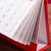 Papel Cortado para Janela Estampado a Quente Chinês Padrão Calendário Mensal Ano Novo Ruyi Ornamento de Calendário de Mesa para Escritório