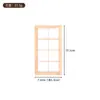 1:12 Mini Portas e Janelas em Branco DIY para Casa de Bonecas Janela Pequena com 8 Painéis em Branco Pode Ser Colorida Fabricante Atacado