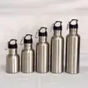 Copo de Água de Aço Inoxidável 304 Garrafa de Água Esportiva Portátil para Exterior Garrafa de Água de Grande Capacidade Camada Única de Aço Inoxidável Garrafa Americana de Boca Larga