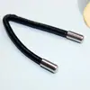 Acessórios para Joias DIY Materiais Ponteira para Cordão Fecho de Aço Inoxidável Conector de Cordão de Couro Fecho para Pulseira Colar