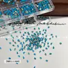 Arte de Unhas Zircônio Azul Marinho Enfeites Strass Strass de Fundo Plano Unha Super Brilhante Item Quente de Celebridade da Internet Diamantes Azuis Ultra Brilhantes Atacado