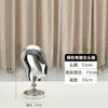 Nuevo cabezal con baño galvánico soporte de exhibición para sombreros de tienda de ropa accesorios de exhibición soporte para sombreros de mujer con baño galvánico modelo de cabeza de maniquí
