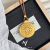 Vietnam Arena Oro Hueco Ocho Tesoros Brújulas Auspicioso Ruyi Colgante Nuevo Estilo Chino Estilo Nacional Hilo de Oro Estilo Étnico Collar de Cuerda