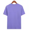Top unisex liso de manga corta, cuello redondo, 230g, 21 hilos, peinado compacto, hilado siro, algodón puro, simple, versátil