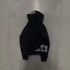 Sudadera casual de moda Y2K estilo oscuro retro americano gótico punk patchwork a cuadros diseño personalizado