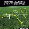 Vallas de Entrenamiento de Fútbol, Estante de Vallas Multifuncional con Ajuste de Tres Niveles, Vallas de Entrenamiento de Fútbol Plegables y Portátiles