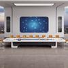 Mesa de conferencias con pintura para hornear, mesa larga, muebles modernos sencillos, mesa de negociación blanca, mesa de oficina mediana y grande, combinación de mesa y silla para sala de conferencias