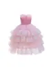 Vestido Meninas Vestido de Verão 2025 Novo Vestido Bolo Super Fada Infantil Vestido de Gaze Bufante Vestido Princesa de Verão para Menininha