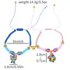 Popular Transfronterizo Europeo y Americano Personaje de Dibujos Animados Lilo y Stitch Stitch Amor Pulsera Tejida Magnética para Parejas Venta al por Mayor