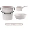 Cubo de almacenamiento de agua para el hogar, cubo grande de plástico engrosado, cubo redondo grande portátil para dormitorio de estudiantes con cubo de ropa resistente a caídas, lavabo