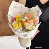 Papel de Envoltura para Ramo de Flores de Papel con Flor de Nube Estampada en Tinta Shangjin Papel de Envoltura Impermeable con Estampado de Flores Creativo Tienda de Flores para Manualidades al por Mayor