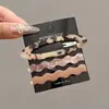 Lindo Pinza para el Pelo Lateral de la Frente Pequeña Estilo Chanel Estampado de Leopardo Pinza de Pelo de Felpa Pinza para Flequillo Oso Pequeño Retro Pinza BB Accesorios para el Cabello