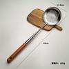Cuchara para saltear de acero inoxidable 304, pala para saltear, pala para saltear doméstica, cuchara para sopa, mango de madera alargado, utensilios de cocina, apto para chef