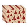 Amazon Manteles Navideños Muñeco de Nieve Árbol de Navidad Manteles Decoración de Mesa de Comedor Occidental Manteles Aislantes Fiesta Navideña