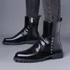 Botas de Motocicleta Masculinas Botas Martin Transfronteiriças Tamanho Grande Moda Casual Botas Tamanho 48