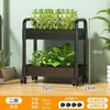 Estantería de Escalera de Piso de Múltiples Niveles para Sala de Estar Interior con Reposabrazos Doble Personalizable, Estante para Flores, Estante de Almacenamiento para Suculentas, Estante para Macetas de Balcón al Aire Libre