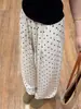 Pantalones de Lino de Lunares, Pantalones Casuales para Caminar, Nuevo Estilo Verano 2026, Corte Holgado, Adelgazantes, Estilo Relajado, Pantalones de Figura de Pera
