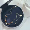 2023 Nueva Joyería para el Cuello Cadena con Colgante de Estrella de Cinco Puntas de Acero de Titanio Cadena para Clavícula de Mujer Ins Tendencia Cadena Simple Estilo Frío