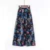 Falda Nueva de Primavera y Otoño para Mujer Estilo Europeo y Americano WISH Amazon ebay Transfronteriza Retro Onda de Puntos Falda Larga de Gran Oscilación