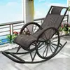 Cadeira de Balanço, Cadeira de Descanso, Cadeira de Rattan para Dormir Adulto, Varanda para Intervalo de Almoço, Sala de Estar de Lazer em Casa, Cadeira Especial de Lazer para Idosos