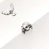 Accesorios de Tachuelas para Labios de Circonita de Cobre Transfronterizos, Aretes de Hilo Externo M0.9 con Cadena de Corazón, Accesorios de Tachuelas para Hélice Auricular, Joyería