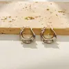 Pendientes de Metal con Pliegues Irregulares para Mujer, Pendientes de Botón Únicos de Nicho, Aros para Oreja, Nueva Joyería para Oreja de Alta Gama