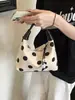 Bolso de hombro de lunares de moda transfronterizo, elegante bolso de axila de nicho de gran capacidad, elegante bolso cruzado con diseño de lunares