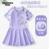 Novo Modelo 2025 Maiô Infantil para Meninas, Peça Única de Verão Fashionável Bebê Profissional Super Fada Maiô para Meninas