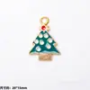 Colgante de Aleación Esmaltada Navideño Colgante de Gota Papá Noel Muñeco de Nieve Reno Colgante de Dibujos Animados Accesorios para Joyería DIY Pulsera Al Por Mayor
