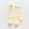 Calcetines de bebé de animales de dibujos animados otoño e invierno antideslizantes calcetines de bebé de algodón poliéster calcetines de recién nacido de media caña hasta la rodilla