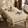 Nova Toalha de Mesa Estilo Chinês, Sem Lavar, Impermeável, À Prova de Óleo, Resistente ao Calor, Toalha de Mesa de Café de Luxo de Alta Qualidade, Capa de Mesa Retangular de PVC