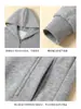 1203 Sudadera con capucha y cremallera cuidadosamente seleccionada para mujer en primavera, otoño e invierno con pantalones de bolsillo con solapa y top tipo cárdigan corto