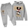 Conjunto de Sudadera y Pantalón Deportivo Lindo de Mickey Mouse para Niños Mayores, Moda Transfronteriza, Nuevo 2025, Conjunto Casual Infantil, Moderno