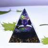 Enfeites de Bola de Cristal de Fonte Transfronteiriça, Pedras de Cristal em Pirâmide, Artesanato em Resina, Decoração de Casa Exquisita e Simples