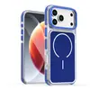 Aplicável Transfronteiriço para Apple 17 16 15 Capa de Celular Magnética Colorida de Acrílico Anti-Queda com TPU Anti-Amarelamento e Botões de Metal