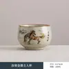 Taza de té de maestro ceramista de horno Ru, taza individual, taza de té "Éxito Instantáneo", taza de té para el hogar, taza de té de horno Ru