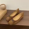 Aumento interno de altura de 3 cm, mocasines slip-on simples y elegantes de punta cuadrada, zapatos de vestir sencillos nuevos de estilo vintage con lazo 2026