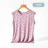 Camisetas Interiores Finas de Modal de Verano al por Mayor para Madres, Chalecos Estampados de Talla Grande para Mujeres Mayores, Sudaderas para Personas de Mediana Edad y Mayores