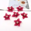 Ropa de Moda Pendientes Accesorios para el Cabello Accesorios de Joyería DIY Broche Pinza para el Cabello Decoraciones Perlas Tela de Malla Flores Venta al por Mayor