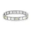 Corazón estampado con diamantes, personalizado, hecho a mano, único, italiano, DIY, accesorios para pulseras de acero inoxidable y joyería - abastecimiento