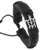 Estilo hip-hop de personalidad europea y americana una variedad de accesorios pulsera tejida de cuero hecha a mano suministro directo de fabricantes fuente en stock venta al por mayor