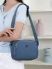 Bolso ligero para mujer con múltiples compartimentos, bolso casual de lona, bolso de hombro para mujer para el día a día, bolsa de maquillaje de gran capacidad, bolso cruzado para mujer