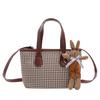 Mini bolsa tote espinha de peixe bolsa transversal celebridade da internet moda pai-filho bolsa pequena da menina da moda 2024 nova bolsa infantil